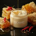 HOT HONEY Body Scrub - Clear Label White Writing