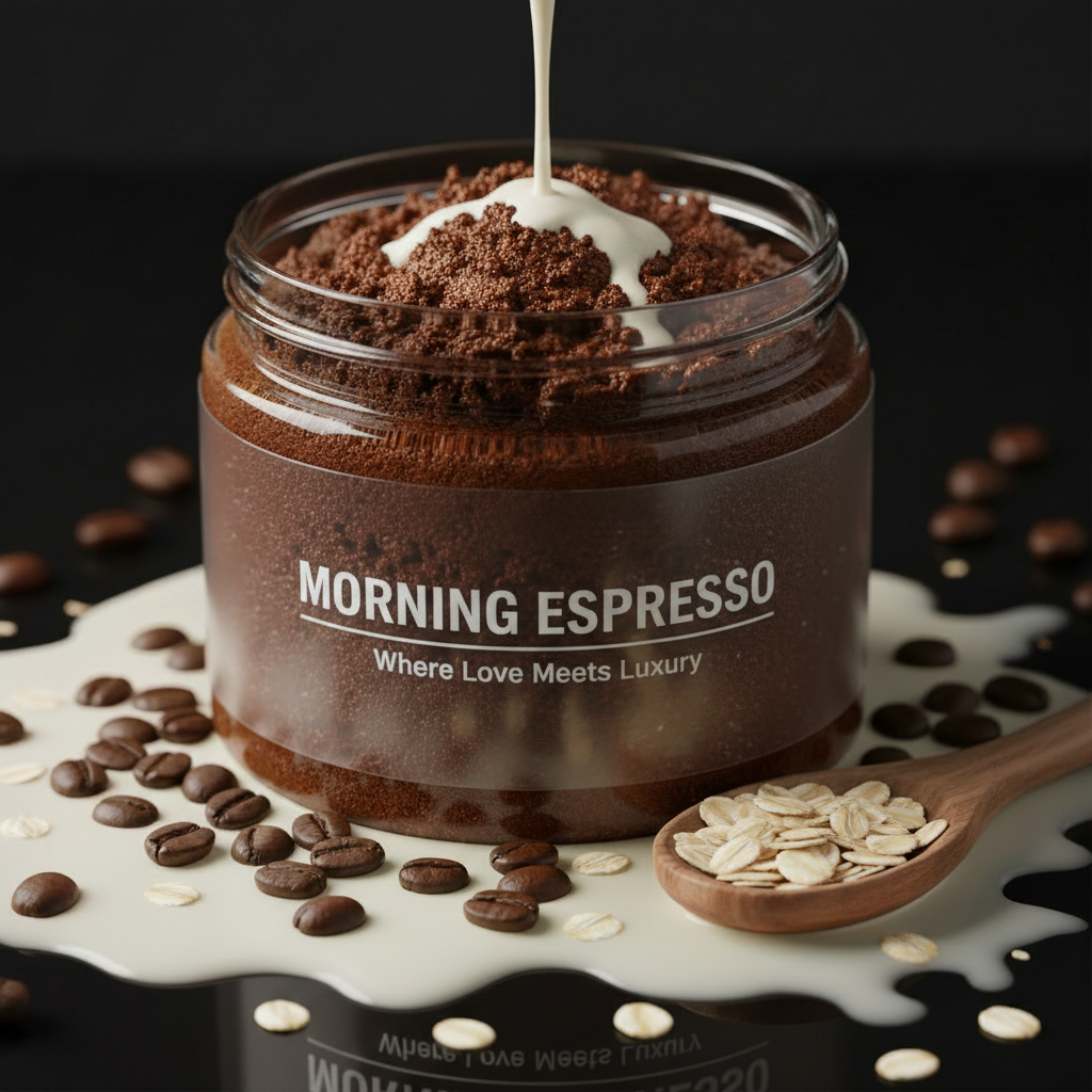 Morning Espresso Body Scrub - Clear Label